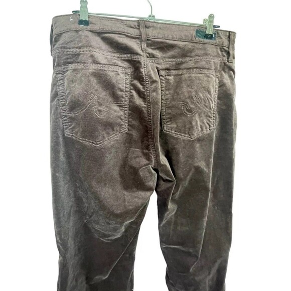 AG Adriano Goldschmied Farrah Boot Jeans Womens 32x32 Brown Velvet‎ High Rise - Picture 9 of 16